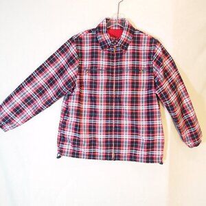Catalina Jacket‎ Womens Sm Red Plaid Full Zip Windbreaker
